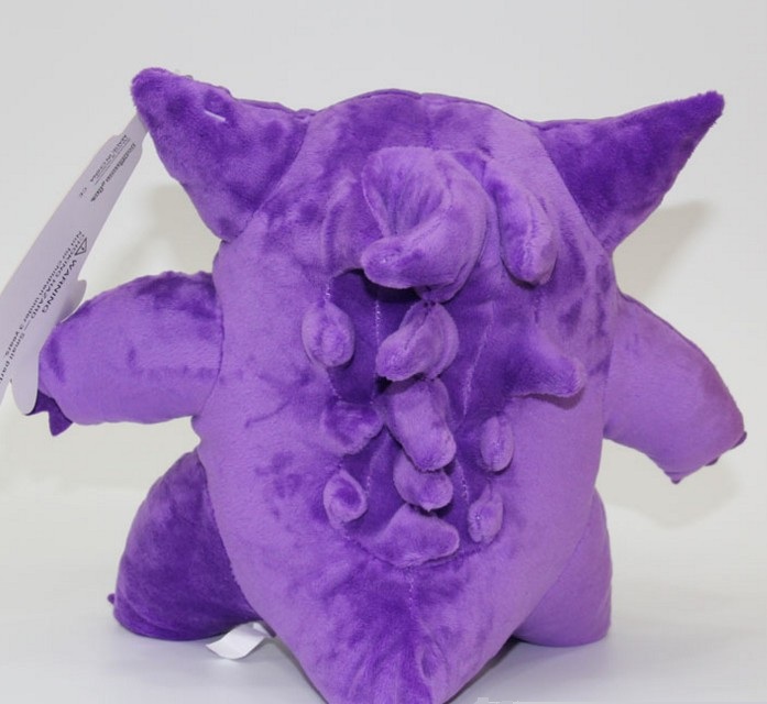 Gấu Bông Pokemon Gengar Ma Quái Tím (22cm----30cm) Hàng Xịn Nguyên Tem Nguyên Tag Pokemon (Tặng Kèm 1 Ví Da 12 Ngăn Đựng Thẻ Atm, Cccd)