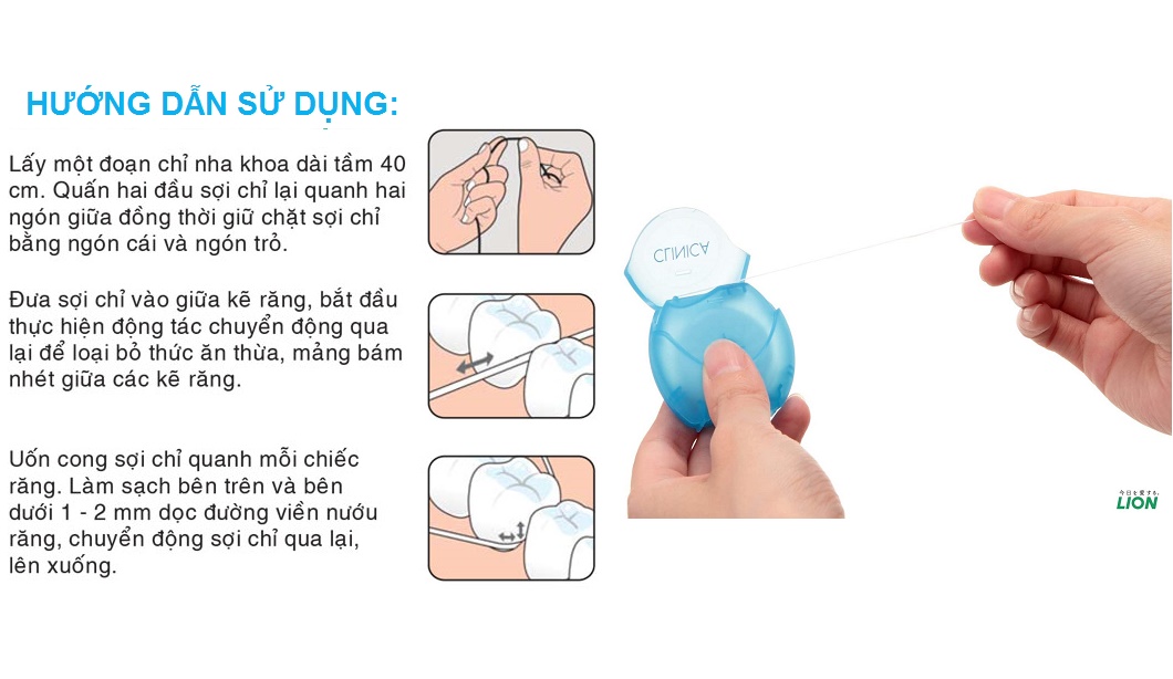 Chỉ nha khoa Clinica Advantage 40m hàng nội địa Nhật Bản