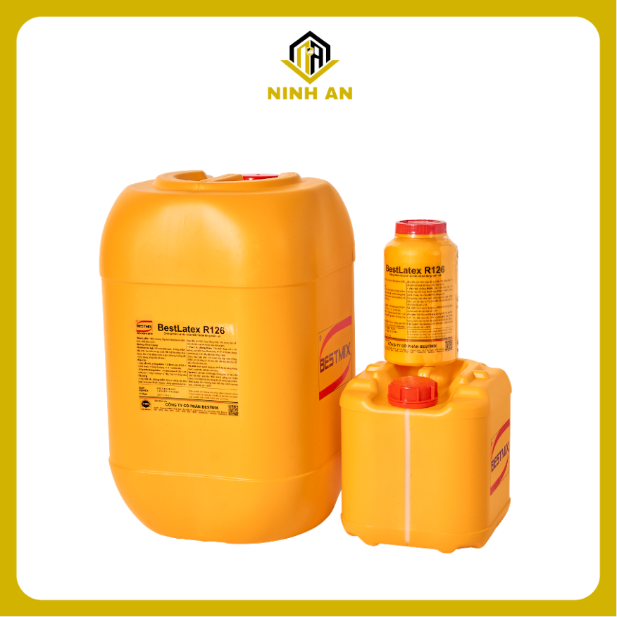 BestLatex R126 Can 5 Lít - Loại co-polymer gốc Styrene Butadiene biến tính,dạng nhũ tương,