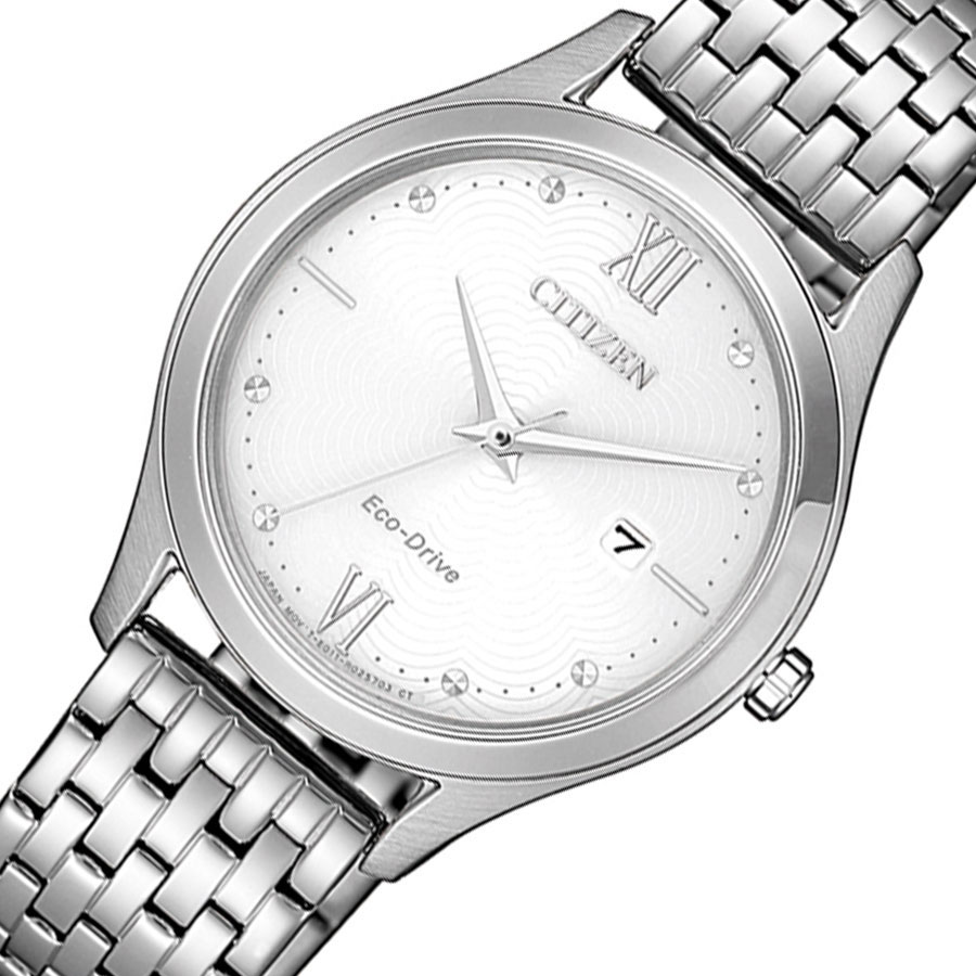 Đồng Hồ Nữ Citizen Dây Thép Không Gỉ EW2530-87A - Mặt Trắng