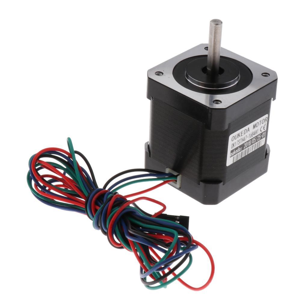 Metal Stepper Motor Nema 17 1.8Degree 1.68A 42 Motor for 3D Printer