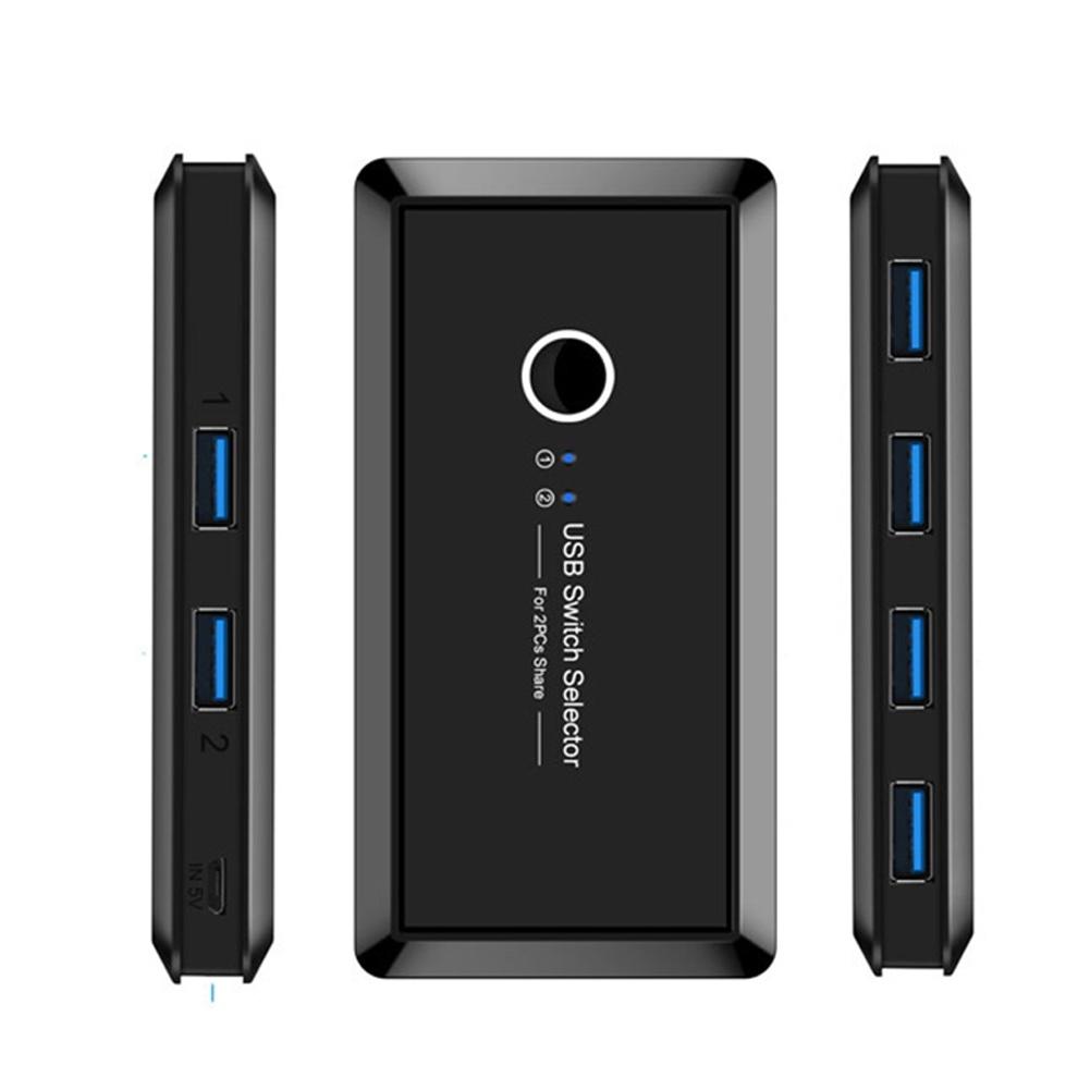 Bộ chia 2 cổng USB 3.0 4 cổng cho máy in chuột bàn phím