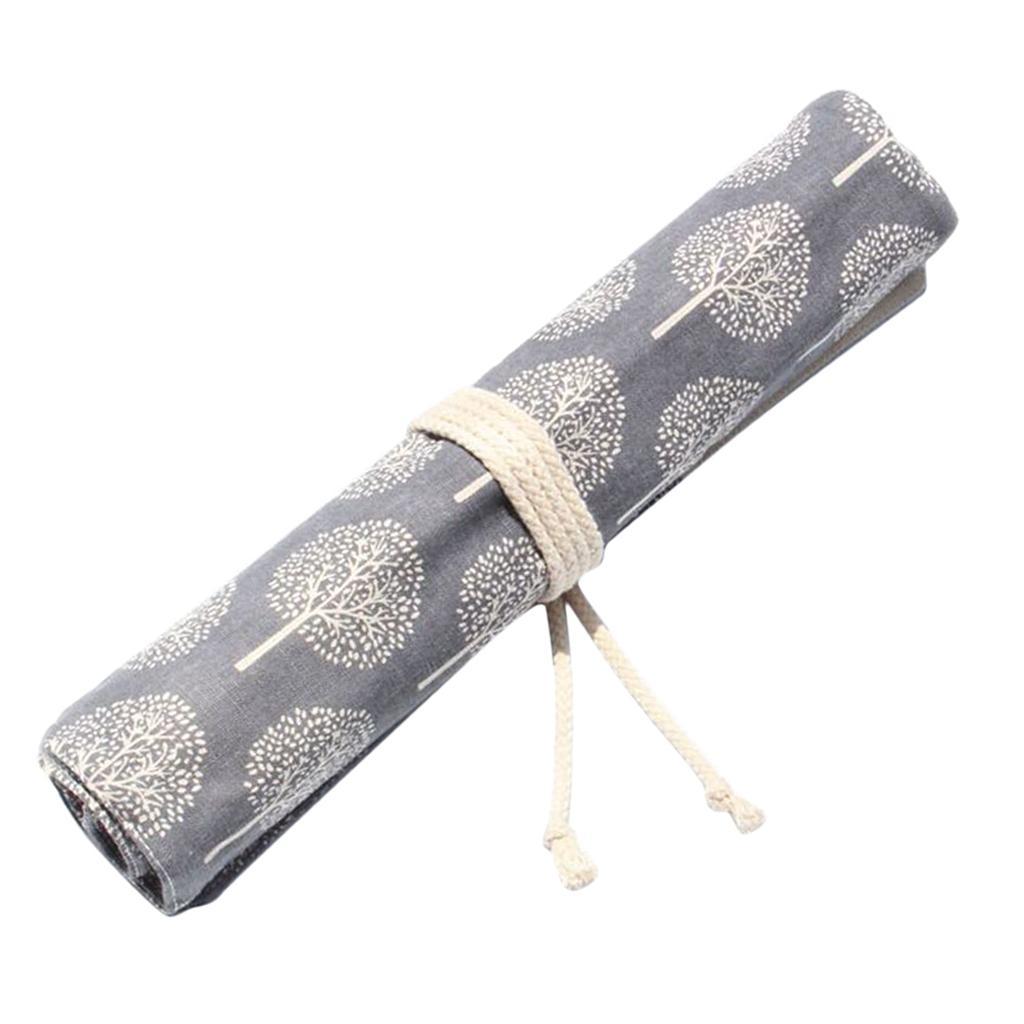 Vintage Chinese Style Canvas Packing Bag For Storage Brush