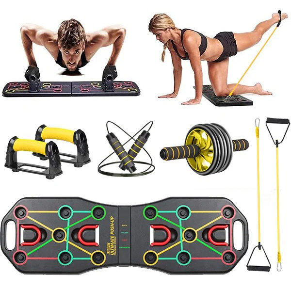 Bộ dụng cụ hít đất và tập luyện thể thao chuyên nghiệp LiveFit 18 trong 1