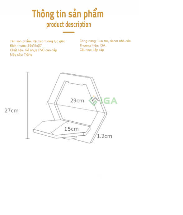 Kệ Treo Tường CIRCLE SHELF - IG389