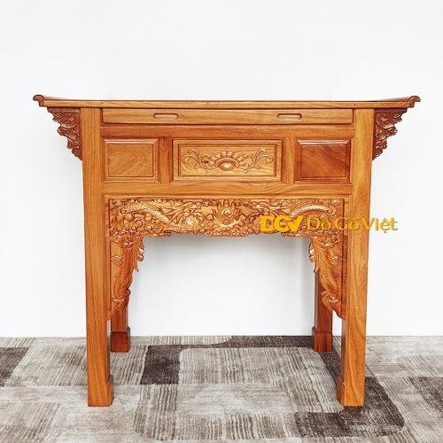 Bàn Cúng 1 Tầng Gõ Đỏ Cao Cấp , Bàn thờ 1 tầng, Bàn thờ gia tiên