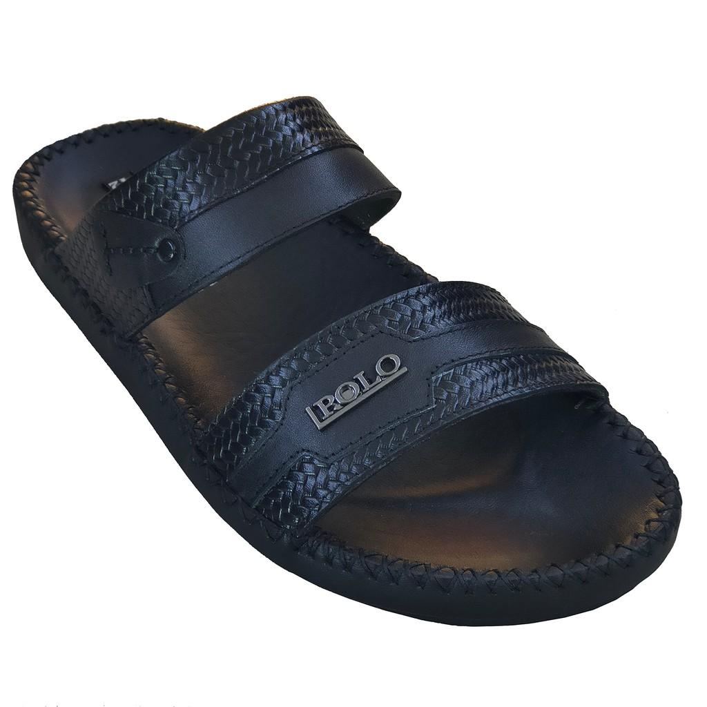 Dép Nam Quai Ngang HÀ NAM Da Bò Thật Cao Cấp DN272C