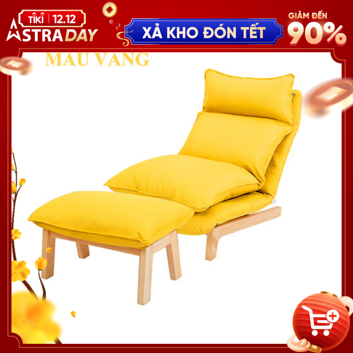 [FREESHIP + TẶNG ĐÔN] Ghế Thư Giãn Thời Trang Gỗ Cao Cấp, Ghế Sofa Nghỉ Ngơi Đọc Sách Báo Ngả Lưng 6 Mức Độ Có Khóa Kéo Dễ Dàng Vệ Sinh