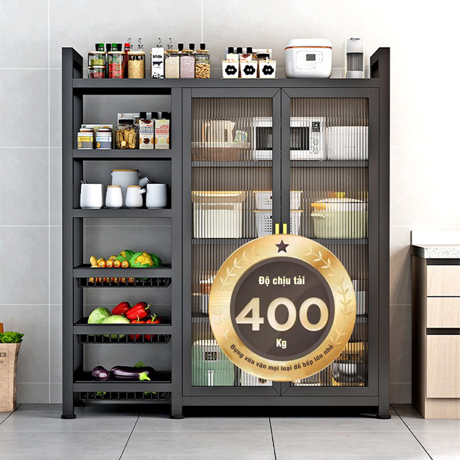 Tủ Bếp 4 Tầng Đa Năng 3in1 Sang Trọng Phong Cách Mới Chịu Lực 400Kg