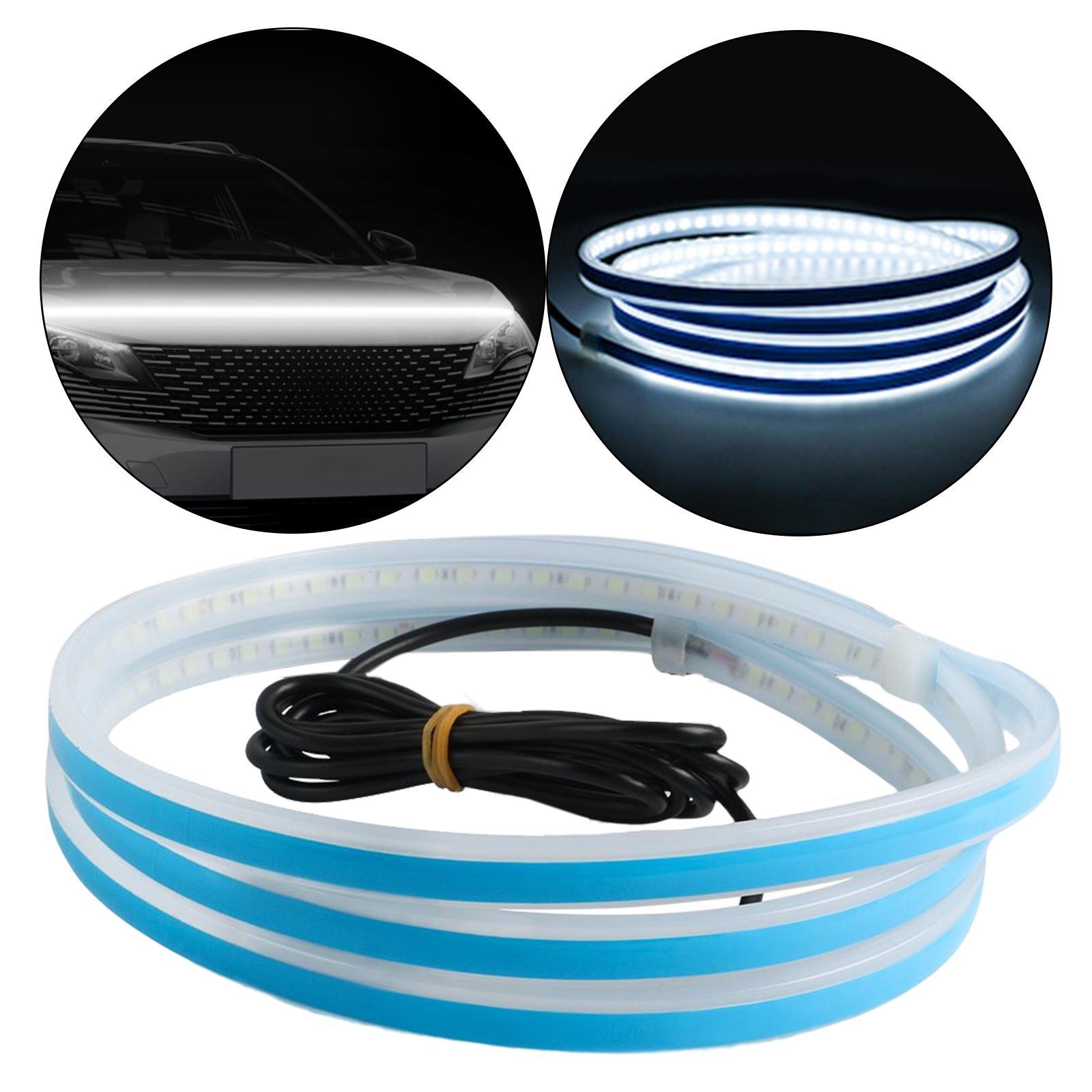 Car Hood Strip Light, Daytime Running Light Exterior Car Engine Cover Decoration for Car SUV