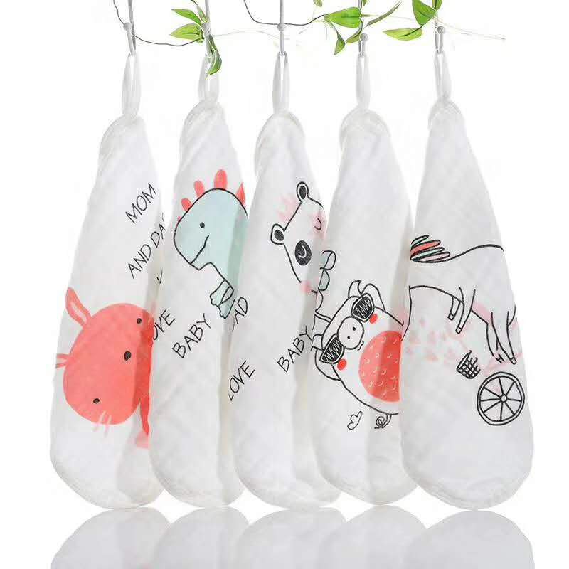 Set 5 Khăn Rửa Mặt Xô Cotton 4 Lớp Siêu Mềm Xuất Nhật