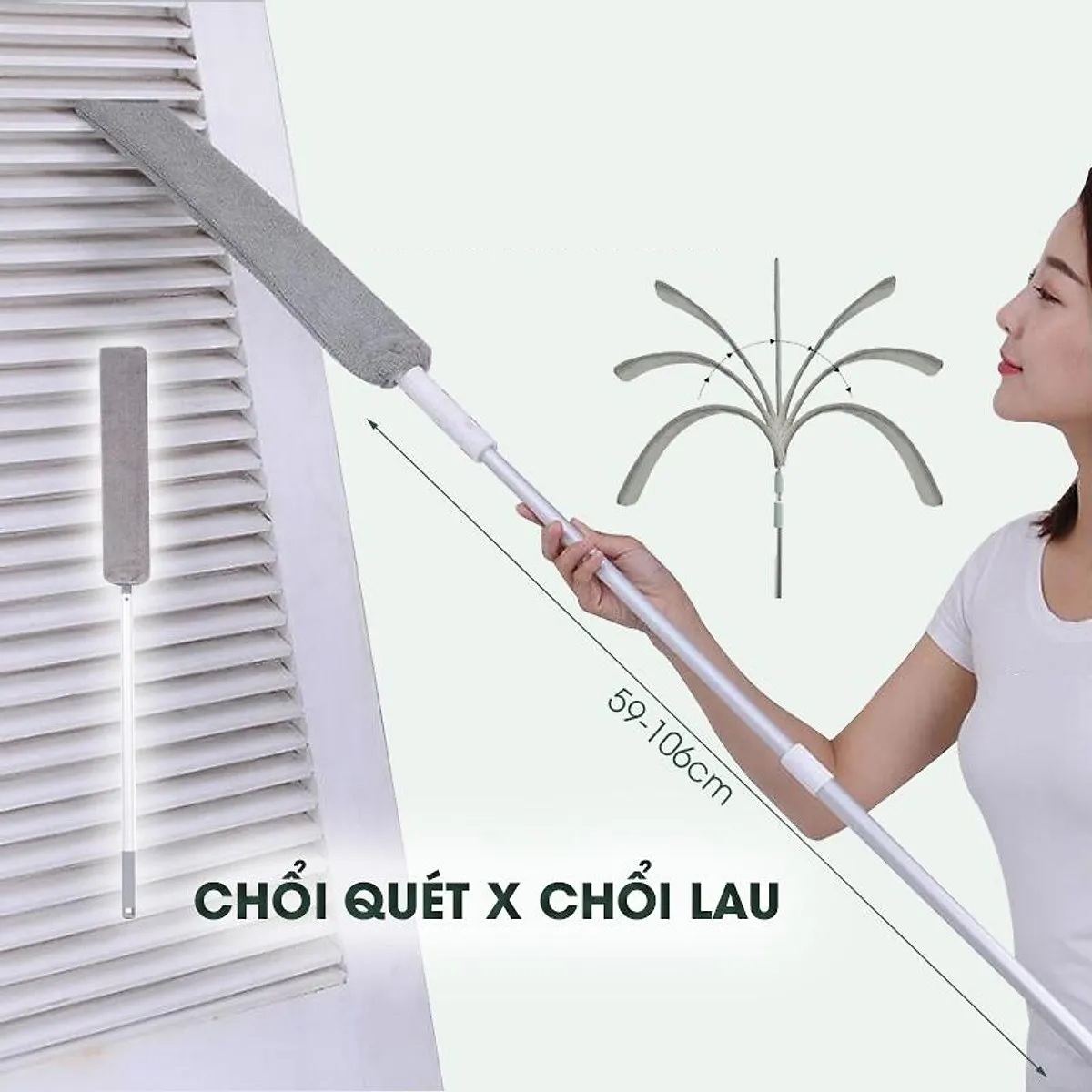 Chổi quét dọn uốn dẻo chuyên quét gầm giường