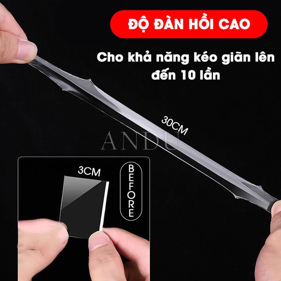 Băng Dính Ma Thuật 5M NANO 2 Mặt Trong Suốt Băng Keo Siêu Dính