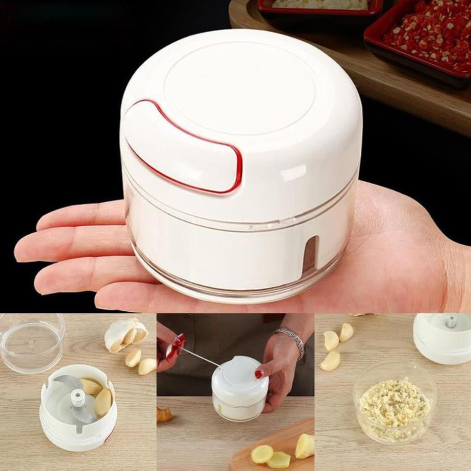 Dụng Cụ Xay Tỏi Ớt Cầm Tay Mini Food Chopper _Dụng Cụ Xay Tỏi Rút Dây