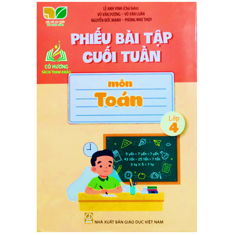 Sách - Combo Phiếu Bài Tập Cuối Tuần Toán - Tiếng Việt Lớp 4 (2 Quyển)