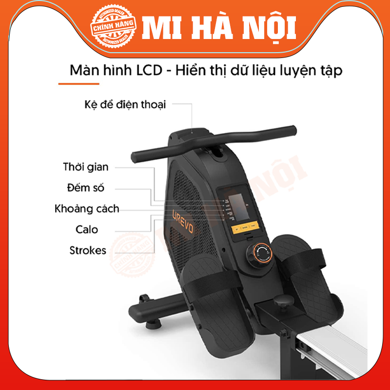 Máy chèo thuyền tập xô Xiaomi Urevo folding rower Hàng chính hãng