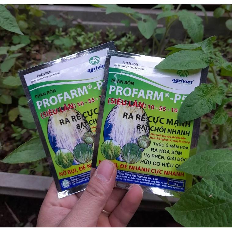 SIÊU LÂN PROFARM-P55 10-55-10+TE GÓI 15G - RA RỄ CỰC MẠNH, TRỔ HOA ĐỒNG ĐỀU