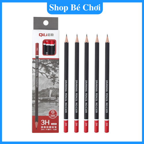 Hộp 12 Bút Chì 2B Siêu Rõ Nét Tỳ Không Gãy Cho Bé