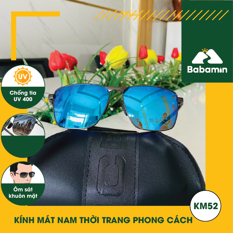 Kính Mát Nam Cao Cấp, Chống Tia UV, Độ Nét Cao Thời Trang - Babamin - KM52