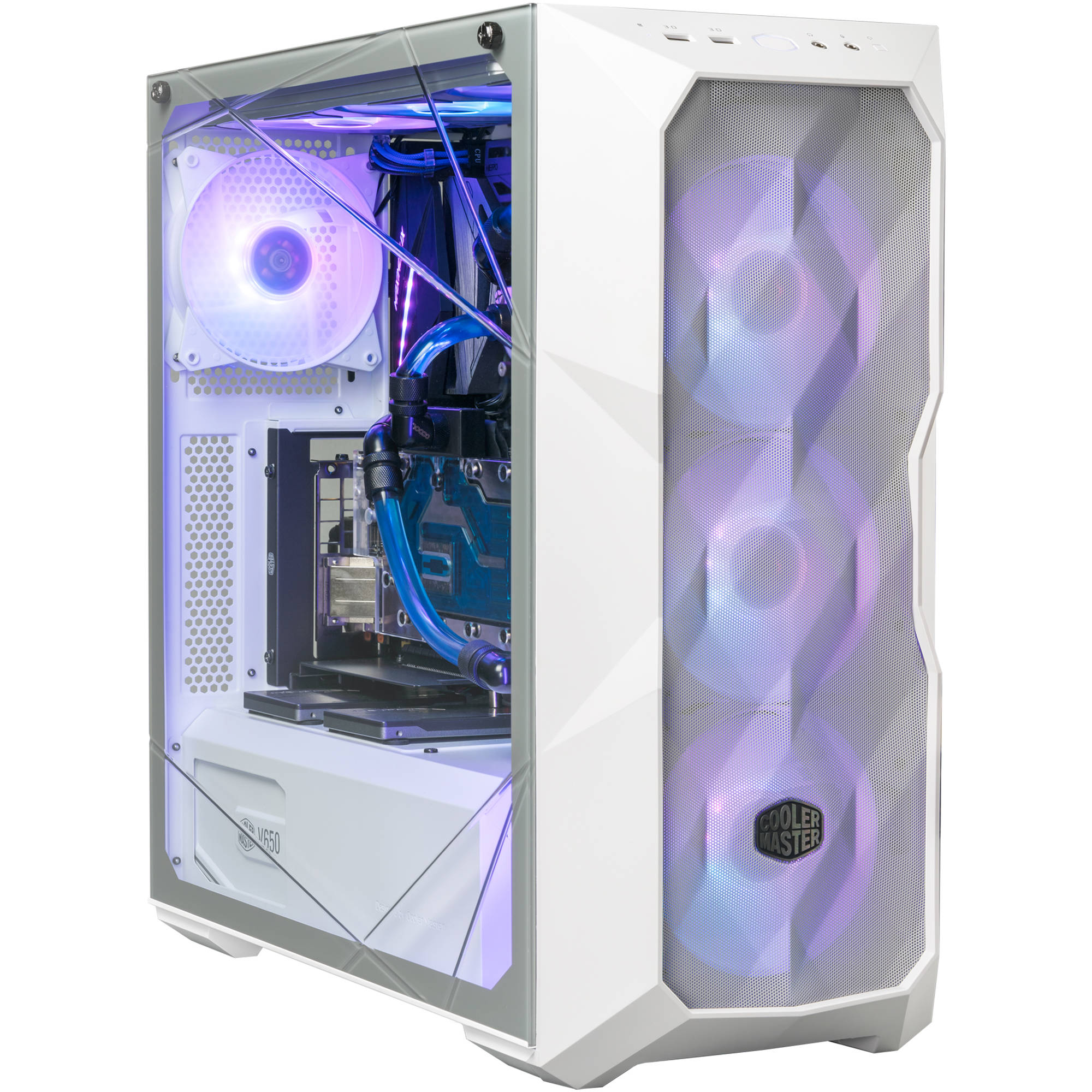 Vỏ case  Cooler Master MASTER BOX TD500 Mesh ARGB White - Hàng chính hãng