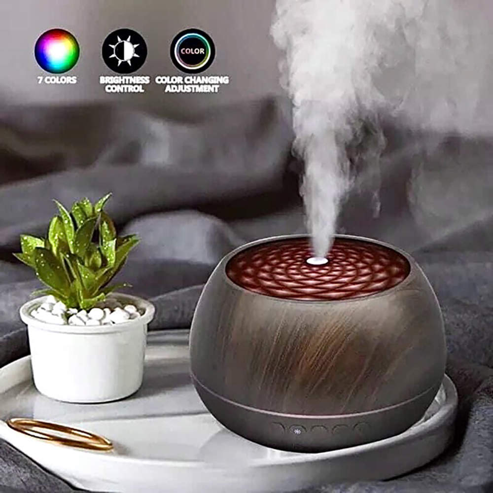 Combo máy khuếch tán/ máy xông tinh dầu Lorganic dung tích lớn 1000ml FX2048 - có tích hợp loa bluetooth+ tinh dầu bưởi chùm Lorganic (10ml) LGN0363/ Thích hợp xông phòng 15-40m2.