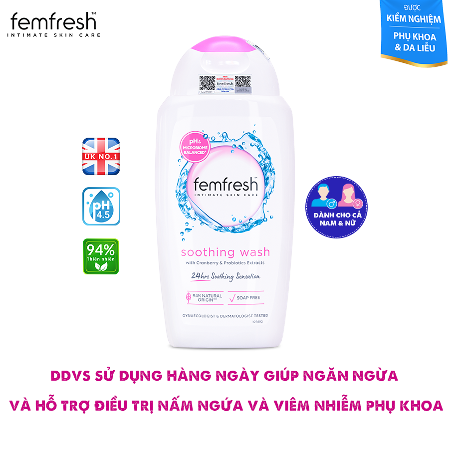 Mua Dung Dịch Vệ Sinh Phụ Nữ Femfresh Soothing Wash 250ml + Femfresh 0% Sensitive Intimate Wash 250ml Dành Cho Da Nhạy Cảm - Quà Tặng Ngẫu Nhiên