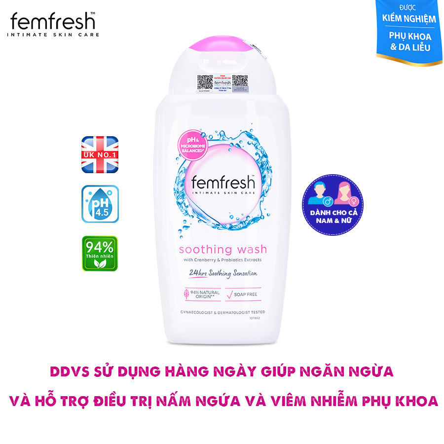 [Mua 2 Tặng 1] Mua Dung Dịch Vệ Sinh Phụ Nữ Femfresh Soothing Wash 250ml + Femfresh 0% Sensitive Intimate Wash 250ml Dành Cho Da Nhạy Cảm - Quà Tặng Ngẫu Nhiên