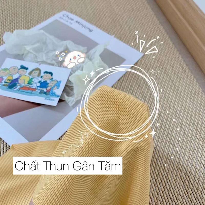 Đồ Bộ Mặc Nhà Thun Gân Tăm Đồ Bộ Ngủ Vải Thoáng Mát