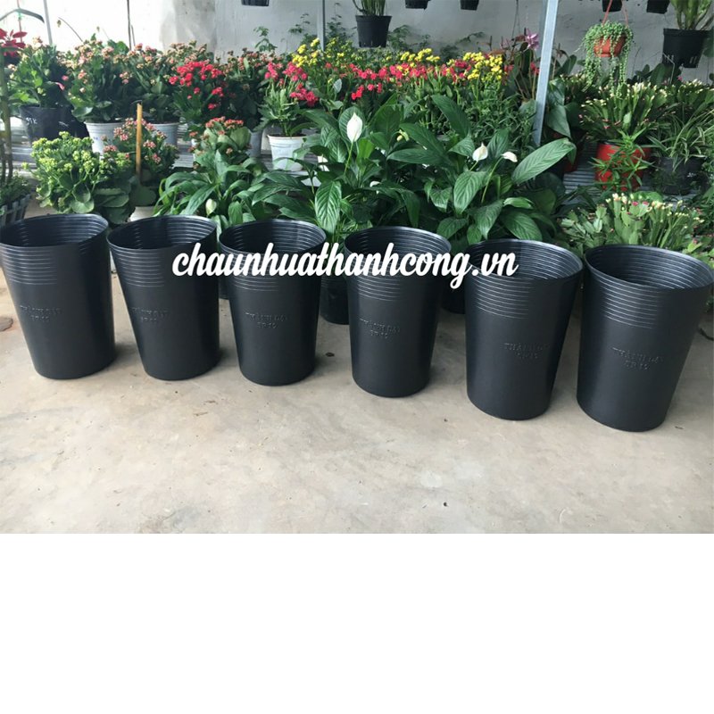 50 Cái - Chậu CSR 30x21cm nhựa PE dẻo trồng cây giống bền trên 10 năm-77126