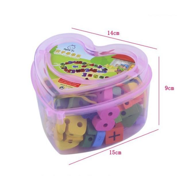 Đồ Chơi Xâu Chữ Số 0-10 Pha Trộn Hình Con Vật , Hoa Quả