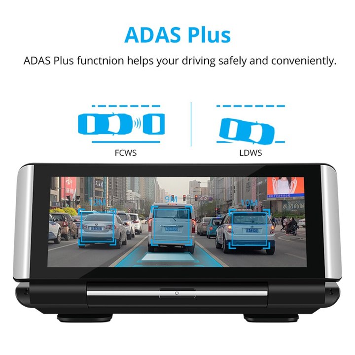 Camera hành trình đặt taplo ô tô 4G, wifi, 7 inch tích hợp cam lùi K7 - Hàng nhập khẩu