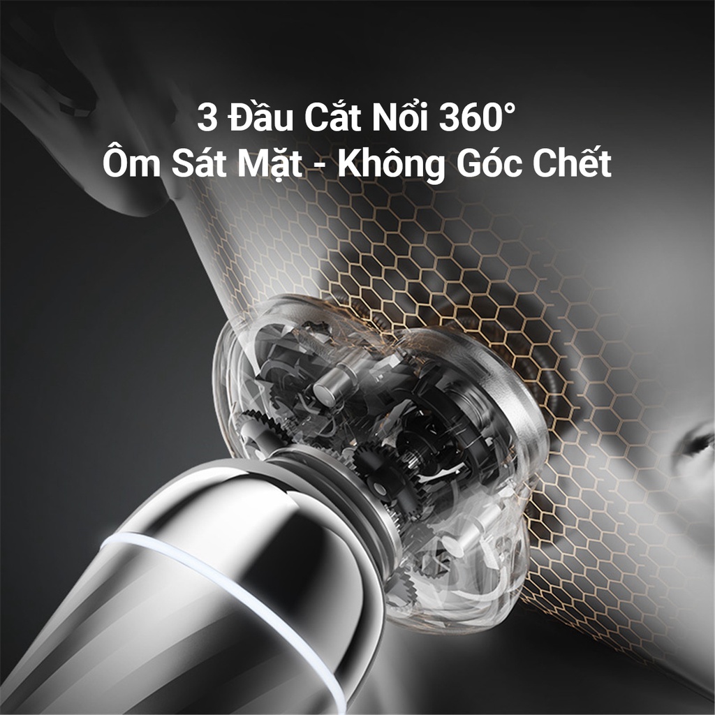 Máy cạo râu Sothing Enchen Silver X7, Hệ thống ESM cạo râu thông minh- Hàng chính hãng
