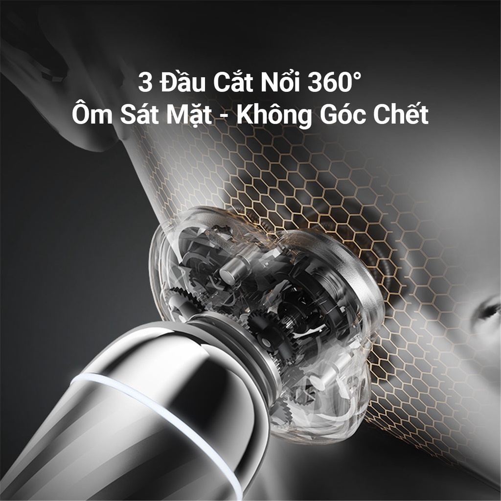 Máy cạo râu Sothing Enchen  Silver X7, Hệ thống ESM cạo râu thông minh- Hàng chính hãng