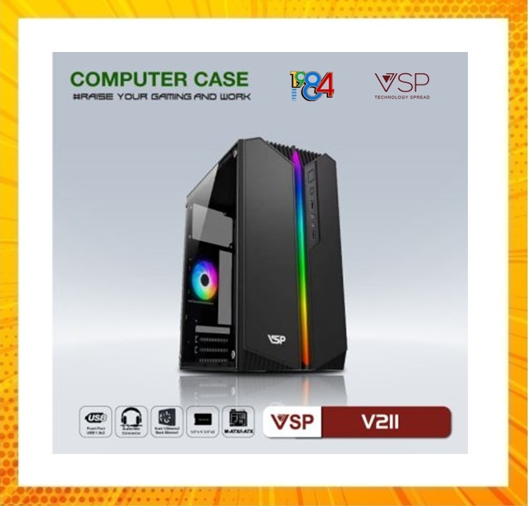 Case VSP Home and Gaming V211( Chuẩn mATX) lk84 - Hàng chính hãng