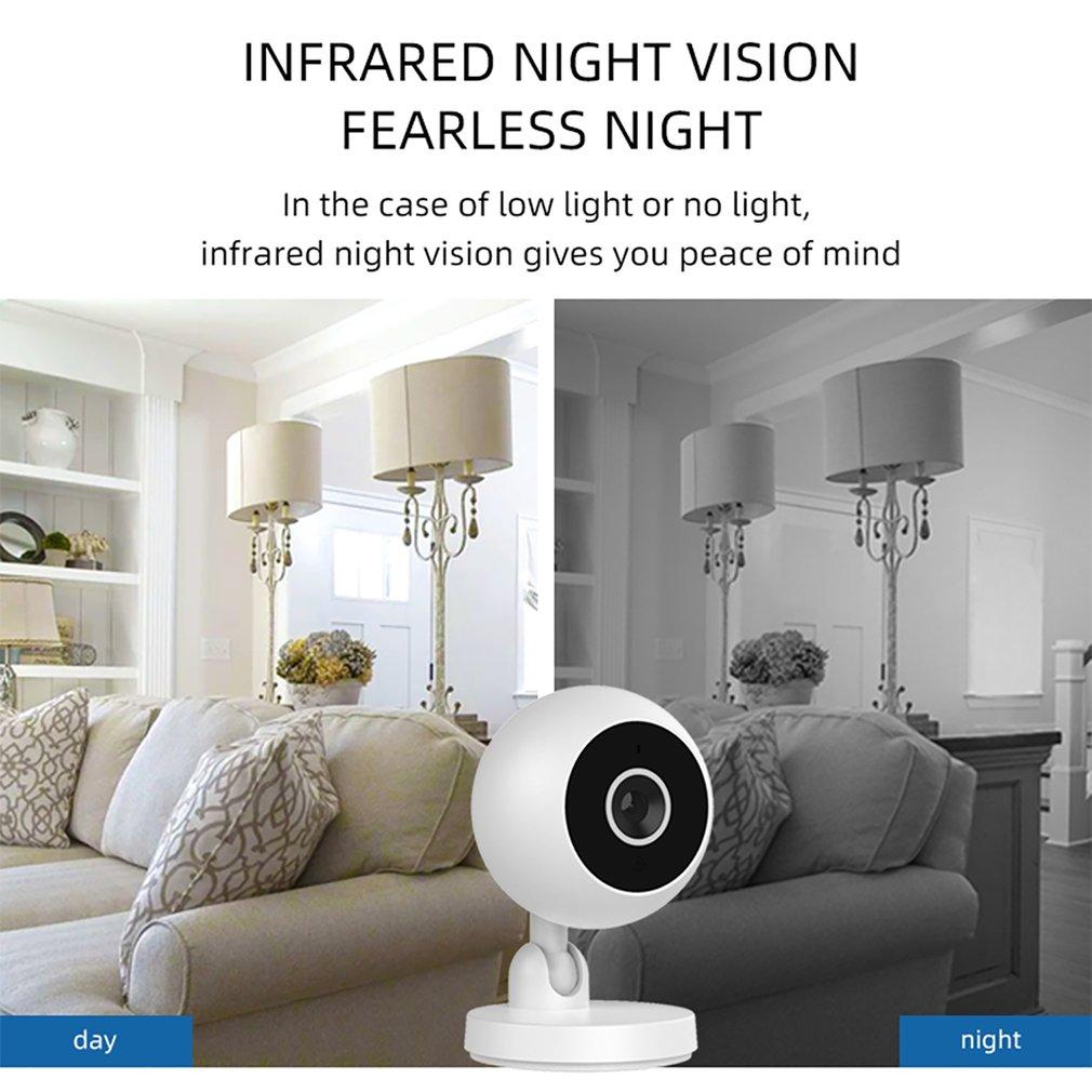 Camera IP Tuya Smart Home Camera giám sát không dây WiFi trong nhà Theo dõi tự động hai chiều An ninh gia đình Màn hình thú cưng cho bé Màu sắc: đen
