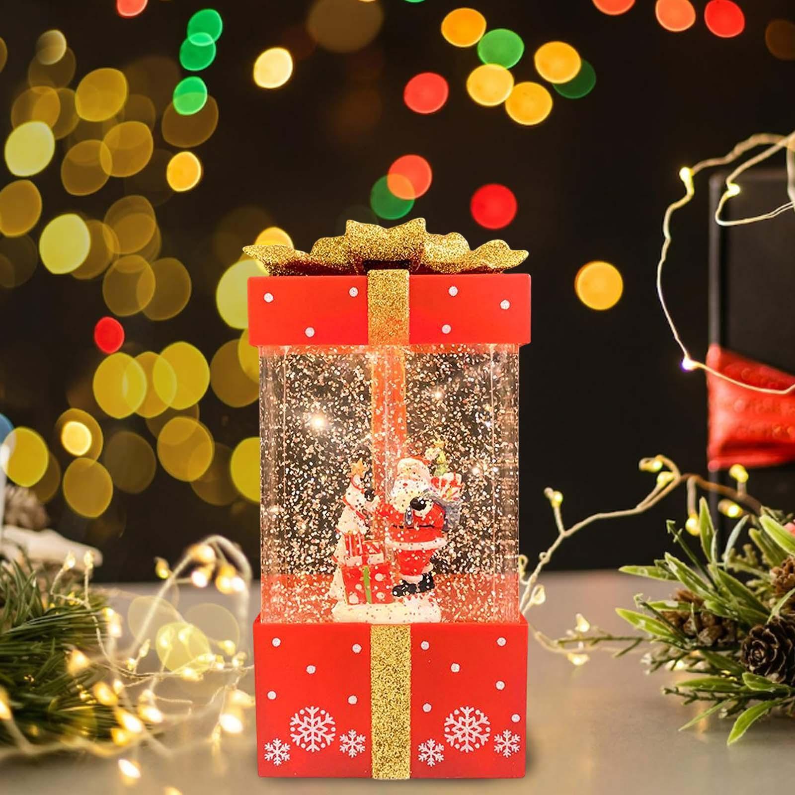 Christmas Music Box Lantern Christmas Scene for Home Decor Birthday Gift