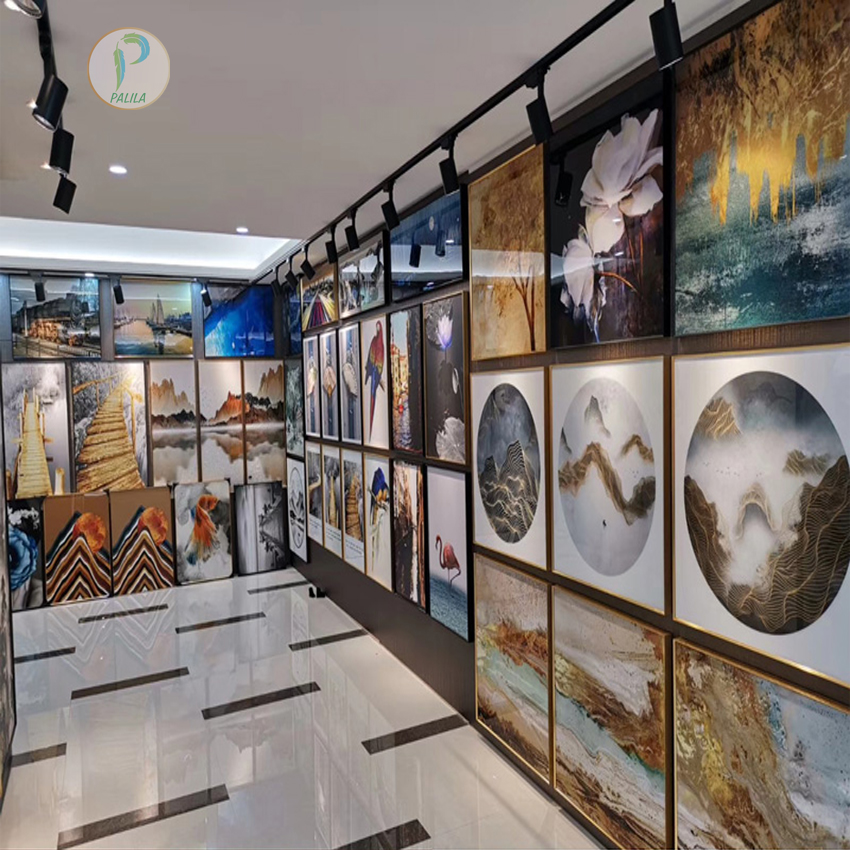 Tranh tráng gương cao cấp trang trí bộ 5 tấm - Tranh canvas sang trọng hiện đại