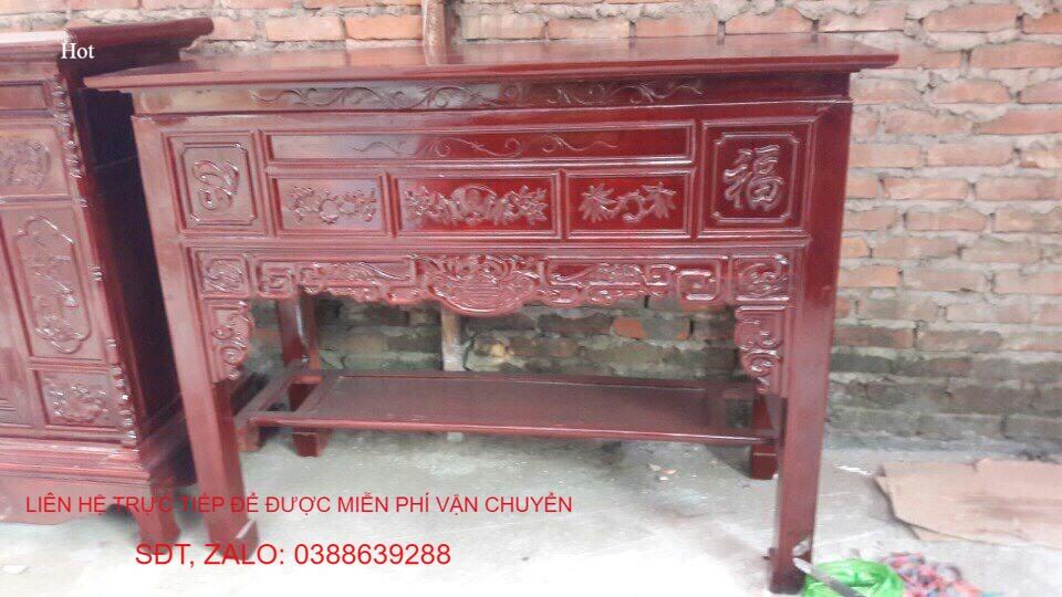 án thờ gỗ nhãn - 1m75*1m27*81cm