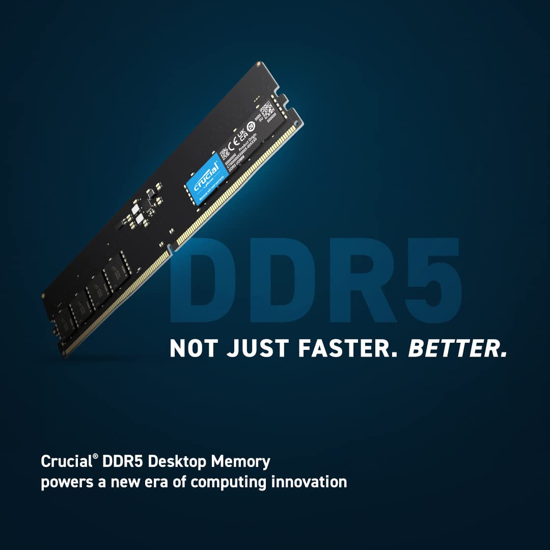 Ram PC Crucial DDR5 16GB Bus 4800 – CT16G48C40U5 - Hàng chính hãng