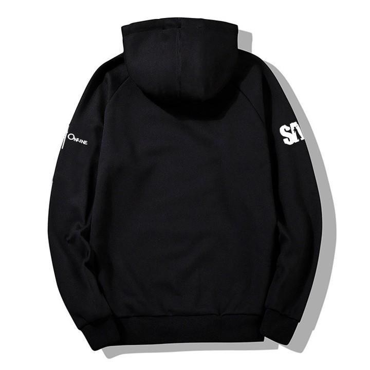 Áo Sword Art Online hoodie dài tay mũ trùm đầu