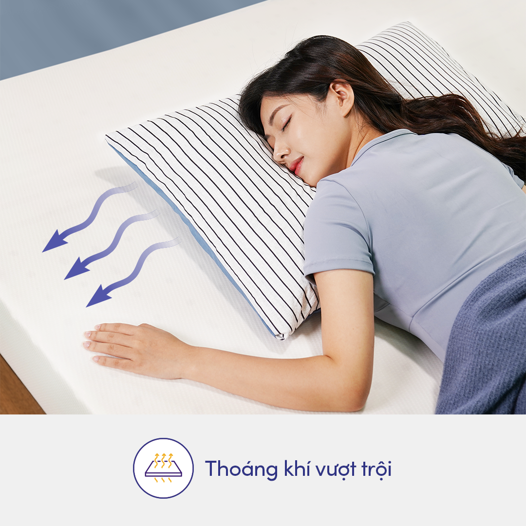Nệm Cao Su Thiên Nhiên Foam Cao Cấp Kim Cương Stella 15cm Công Nghệ Kháng Khuẩn Chuẩn Châu Âu, Độ Đàn Hồi Tối Ưu, Nâng Đỡ Cơ Thể Tuyệt Đối