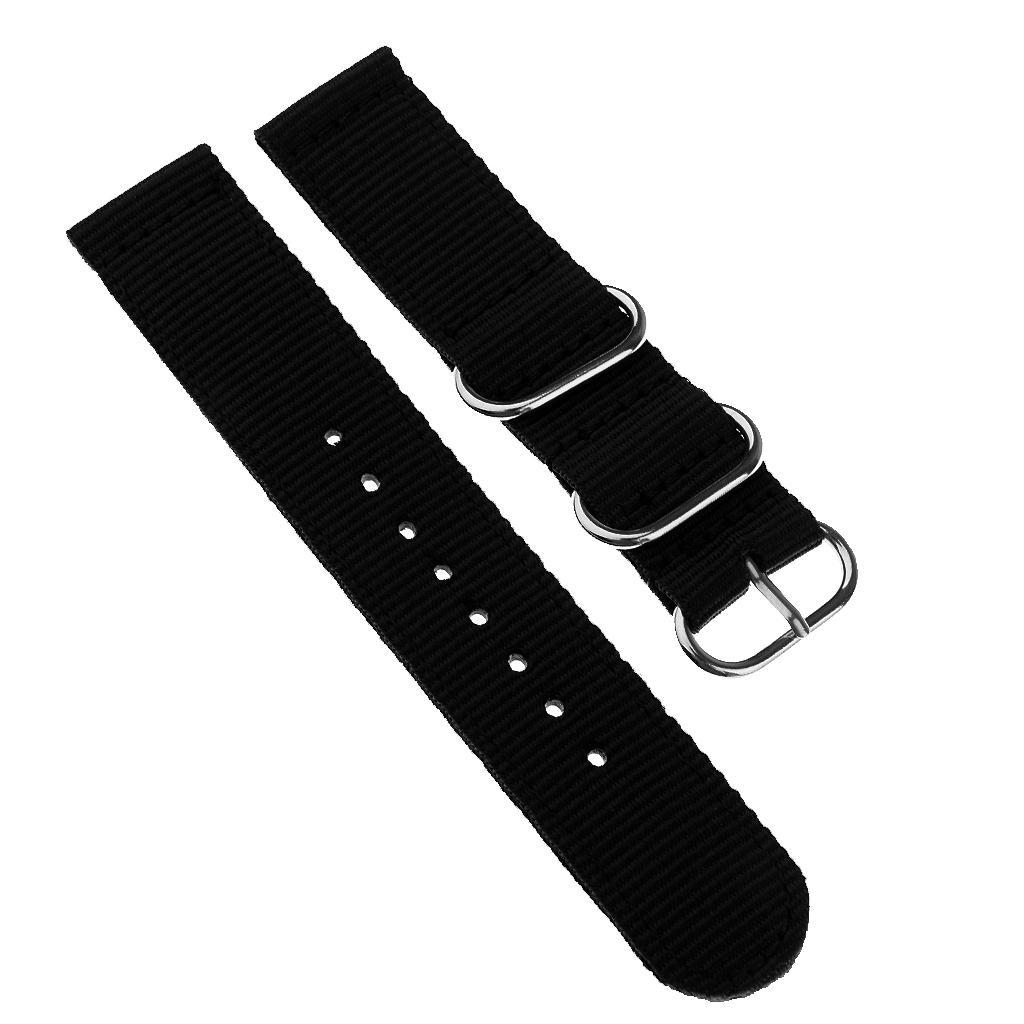 Nylon  Strap with Stainless Steel  18mm