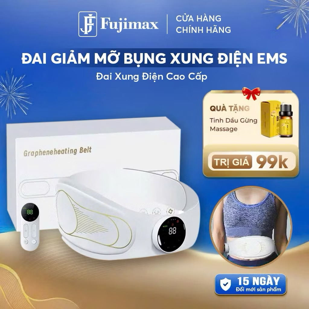 máy massge bụng EMS, máy massage tan mỡ bụng,hỗ trợ giảm đau nhức vùng thắt lưng, lấy lại vóc dáng