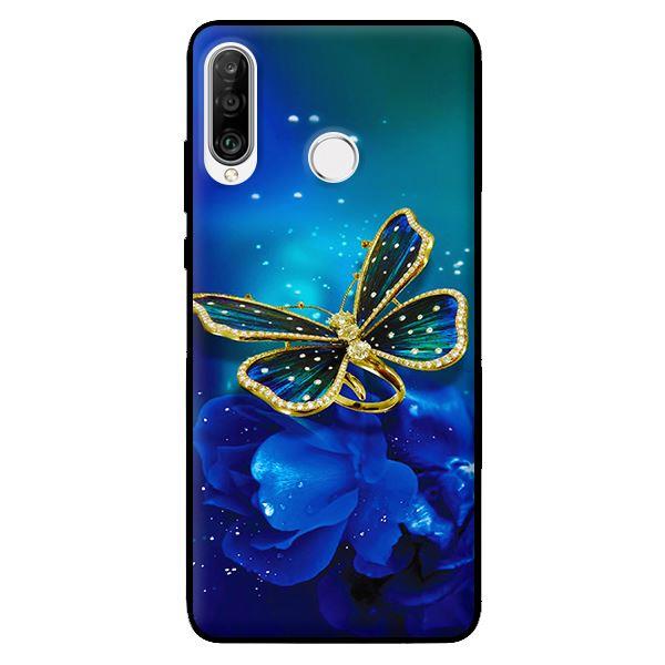 Ốp lưng in cho Huawei P30 Lite Bướm Xanh - Hàng chính hãng