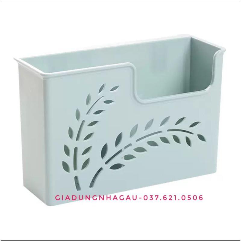 Ống cắm đũa thìa để bàn hoặc dính tường siêu chắc khắc laze