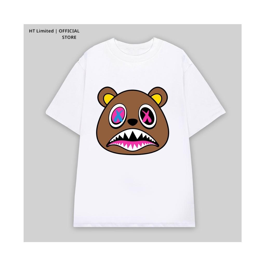 Áo thun thiết kế Unisex họa tiết zombie bear basic local brand, Cotton Cao Cấp 100%