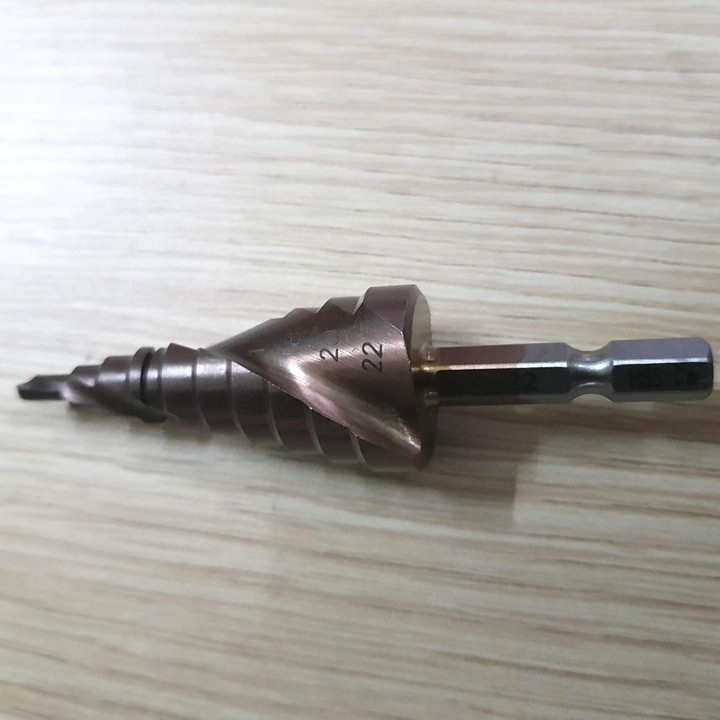 Mũi khoan bước HSS Coban M35 4 - 22mm khoan inox sắt thép nhôm