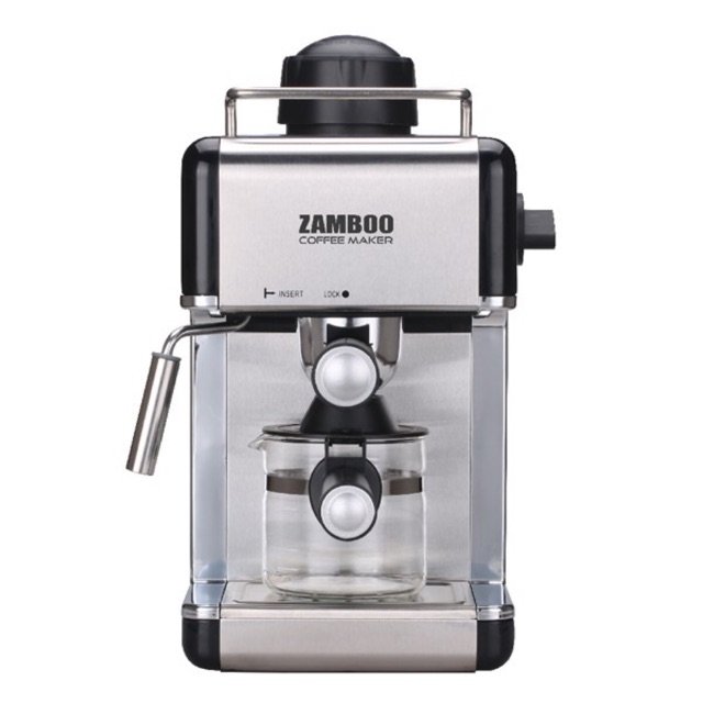 Máy pha cà phê Espresso Zamboo ZB-68CF - màu Black Hàng Chính Hãng