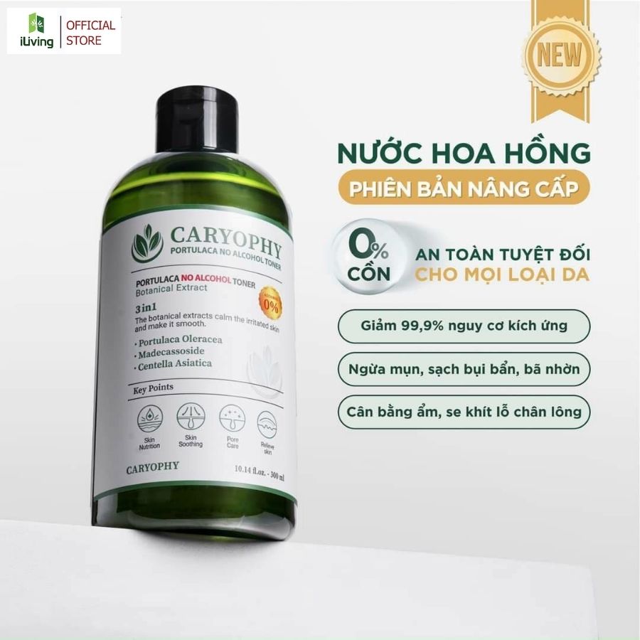 Toner cho da mụn Caryophy Portulaca 50ml CARTCDM50