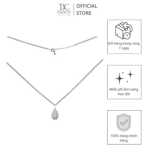 Dây Chuyền Có Mặt Danny Jewelry Bạc 925 Xi Rhodium Hình Giọt Nước DM054